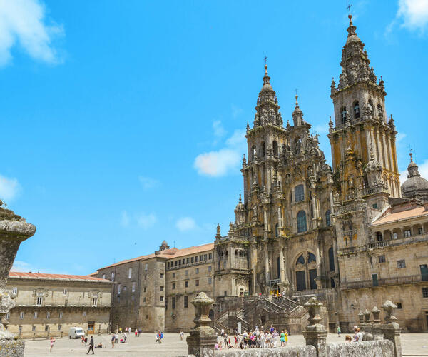 From León to Santiago de Compostela.
